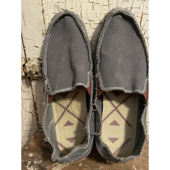 CASMAG Men's Casual Cloth Shoes Canvas Slip on Loafers Leisure Vintage Flat... - Picture 4 of 10